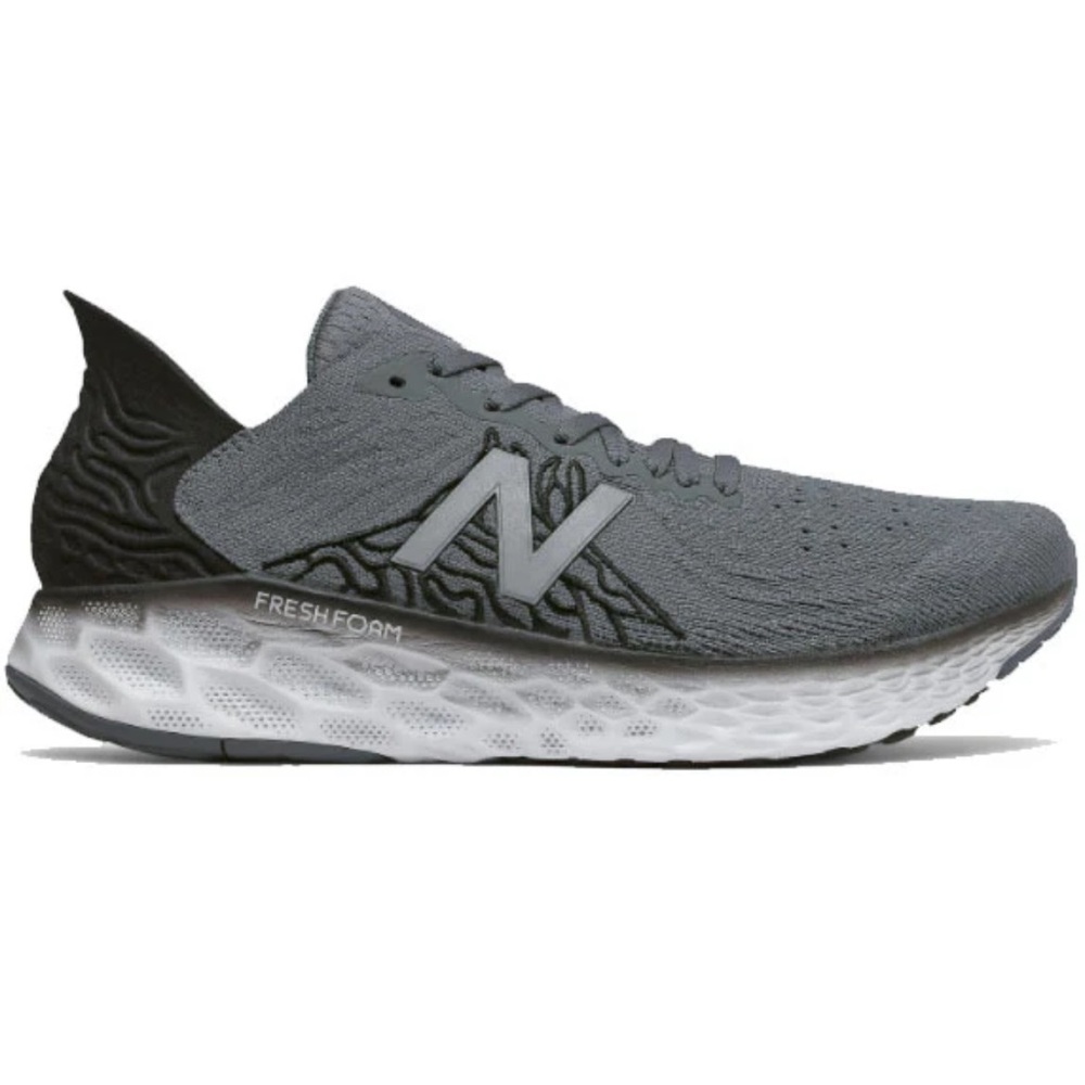 New Balance Men’s Fresh Foam 1080 v10 — Grey/Black — Size 11.5